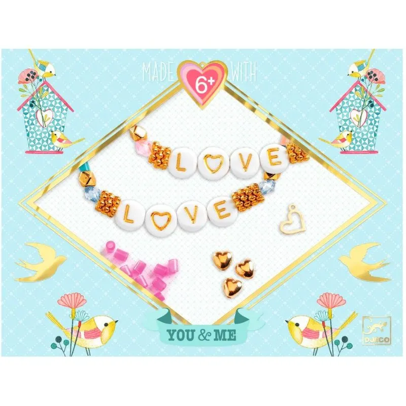 Djeco You & Me Armbandjes Maken Letter Threading