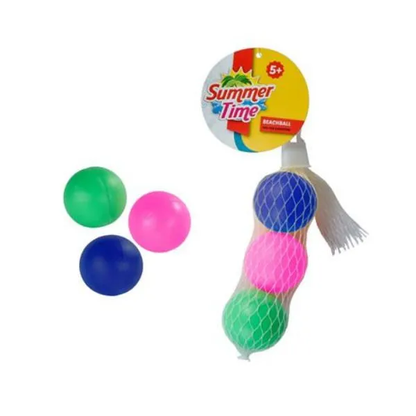 Summertime Beachball ballen 3st in net