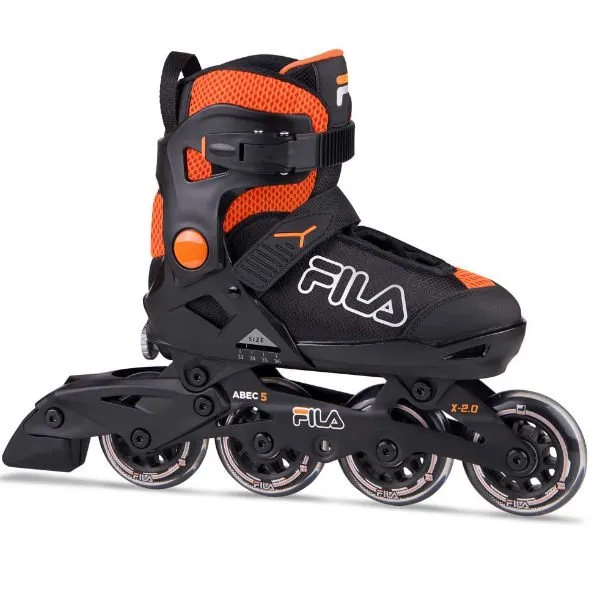 Fila – X 2.0 Inline Black/Orange Maat S (29-32)