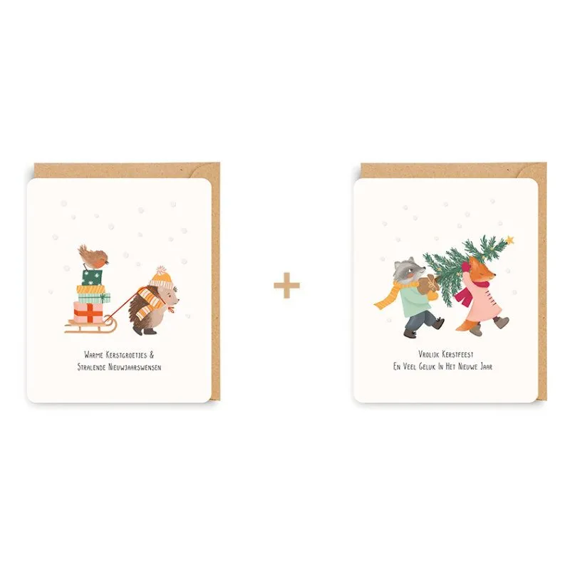 Wenskaarten Doosje van 8st Little Stories 26