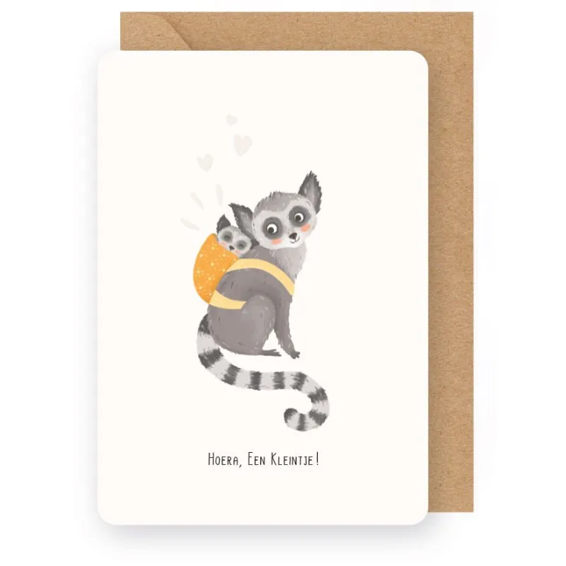 Wenskaart – Little Stories HOERA, EEN KLEINTJE!