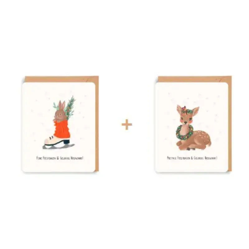 Wenskaarten Doosje van 8st Little Stories 47