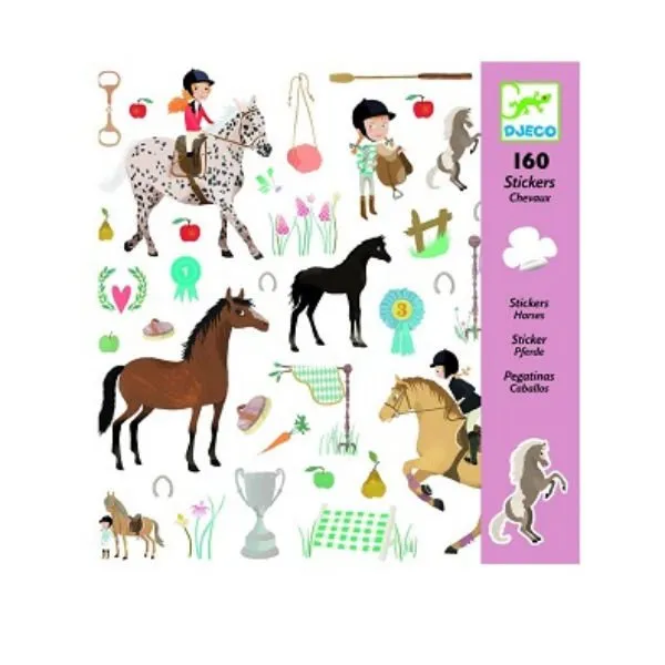 Djeco – Stickers Paarden