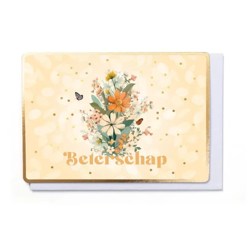 Wenskaart - Flower Bomb BETERSCHAP