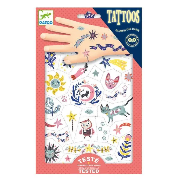 Djeco – Glow in the dark tattoeages ‘Sweet Dreams’