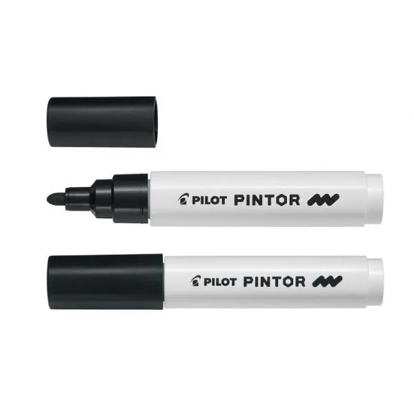 Pilot Pintor Zwart Medium
