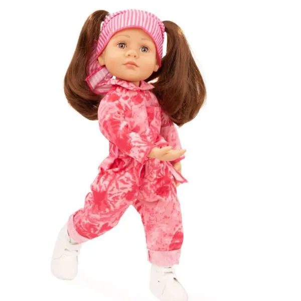 Götz – Little Kidz, “Grete”, bruin haar, steengrijze ogen, 36 cm