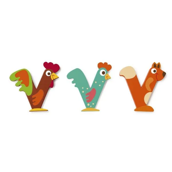 Scratch Houten letter V