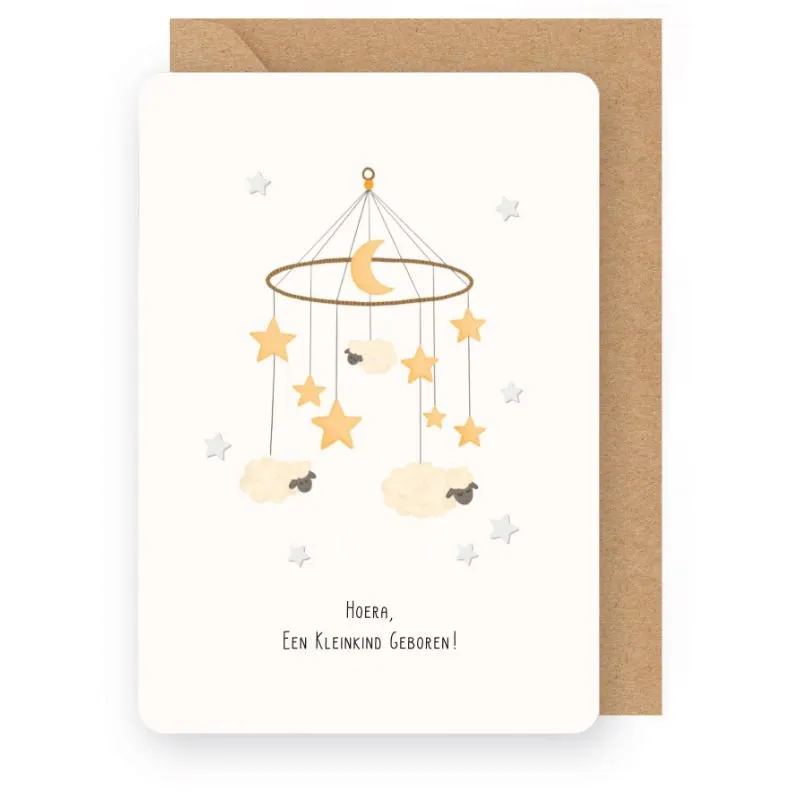 Wenskaart – Little Stories HOERA, EEN KLEINKIND GEBOREN!