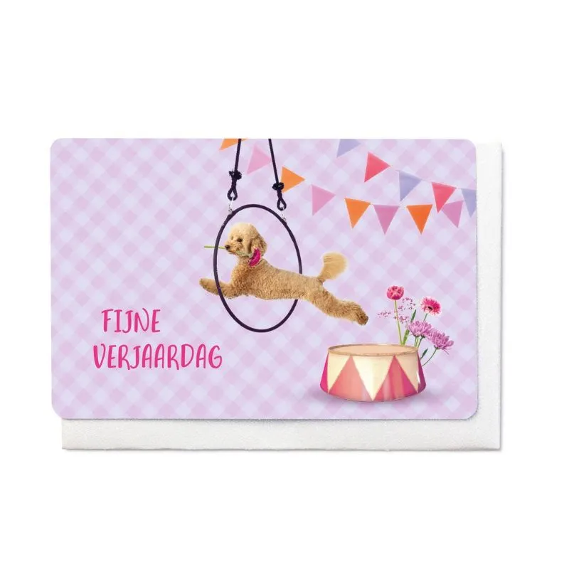 Wenskaart - Vintage FIJNE VERJAARDAG