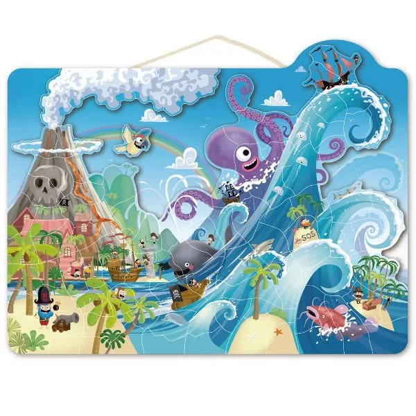 Speedy Monkey – Magnetische puzzel – Piraten 100st