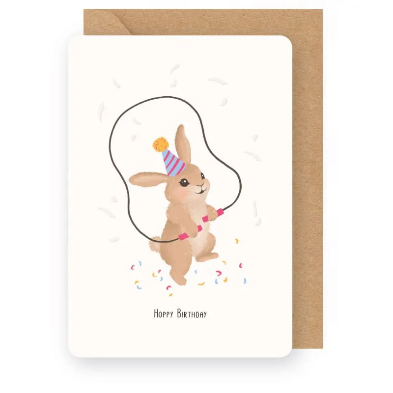Wenskaart – Little Stories Hoppy Birthday