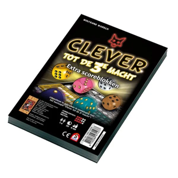 Clever tot de 3de macht extra scoreblokken
