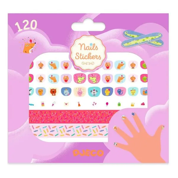 Djeco – Nagelstickers Gefeliciteerd met je verjaardag!