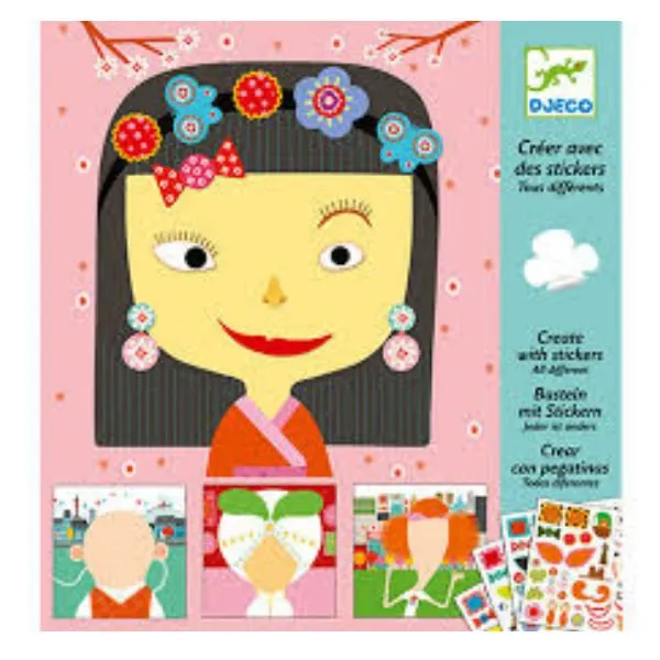 Djeco – Maken met stickers, Verschillende stickers