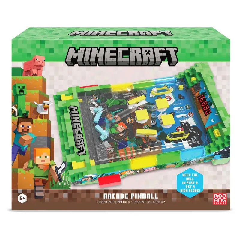 Minecraft - Electronic Arcade Pro Pinball - Overworld 32x56x18cm