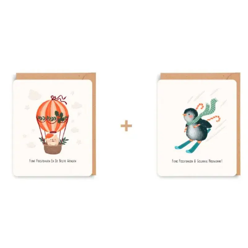 Wenskaarten Doosje van 8st Little Stories 50