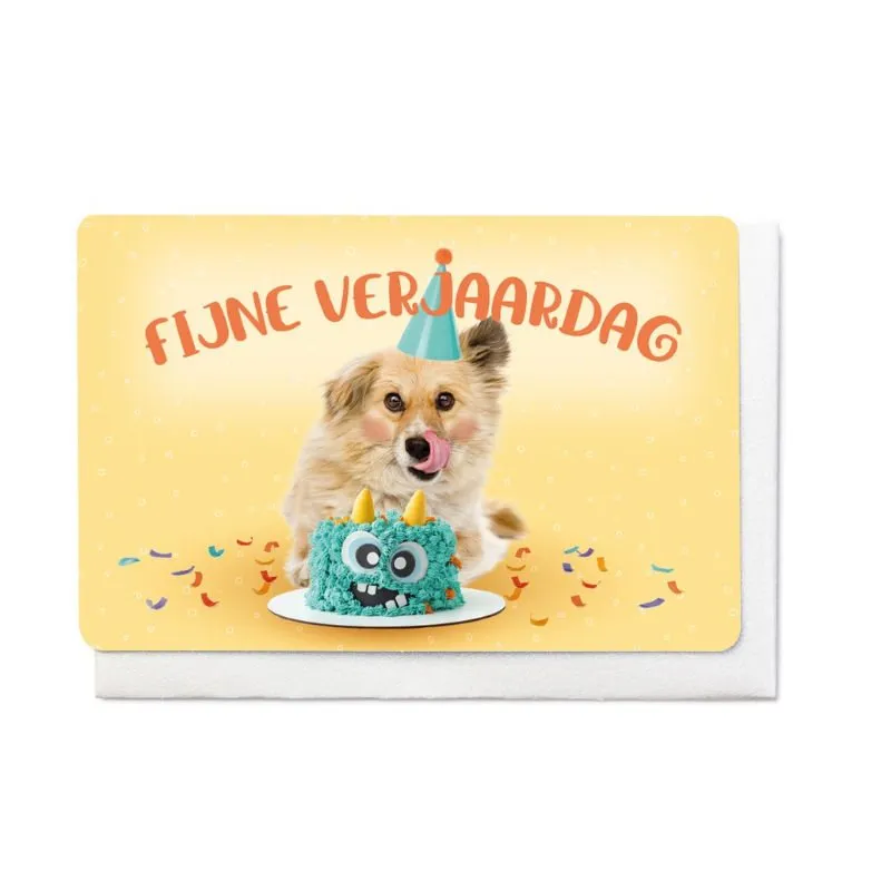 Wenskaart – Vintage FIJNE VERJAARDAG