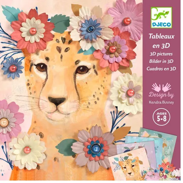 Djeco – 3D-afbeeldingen – Bloemkronen
