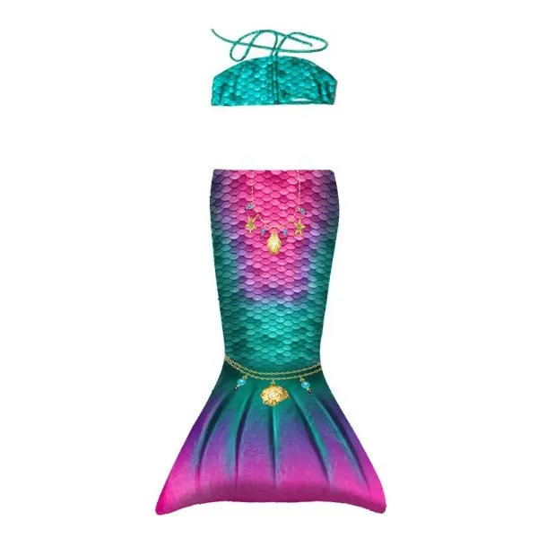 Kuaki Mermaids – Zeemeerminstaart Peuter Set Star XXS (4-5 jaar)