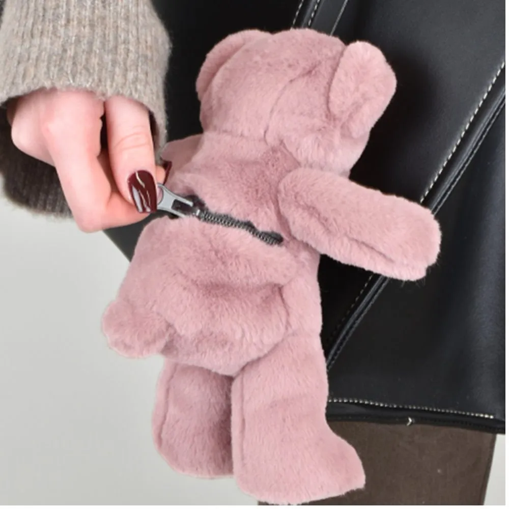 Histoire d’Ours – Teddybeer Tas Bedel – Sleutelhanger 20 cm Lichtroze