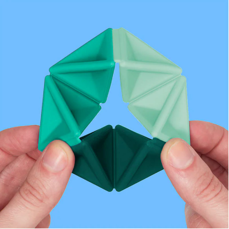SPEKS - Pivot Silicone Flexagon Teal - Afbeelding 2