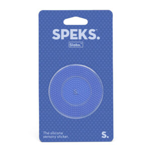 SPEKS - Slabs Circle Static Blue Siliconen Sensorische Sticker