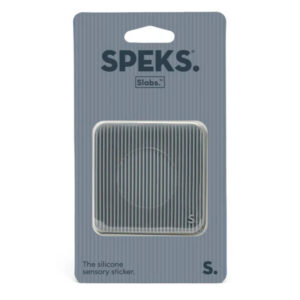 SPEKS - Slabs Square Groove Grey Siliconen Sensorische Sticker