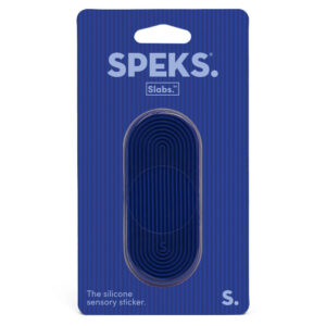 SPEKS - Slabs Tab Groove Blue Siliconen Sensorische Sticker