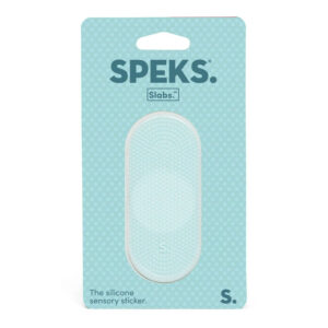 SPEKS - Slabs Tab Static Teal Siliconen Sensorische Sticker